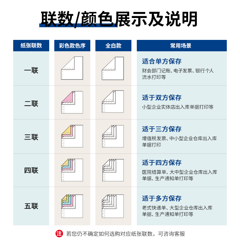 得力白令海B241-5電腦打印紙(1/2CS彩色撕邊)(1000頁/盒)
