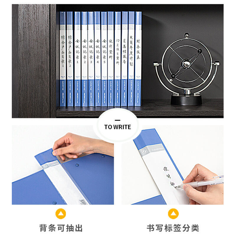 得力5364雙強力夾(深藍)(個)