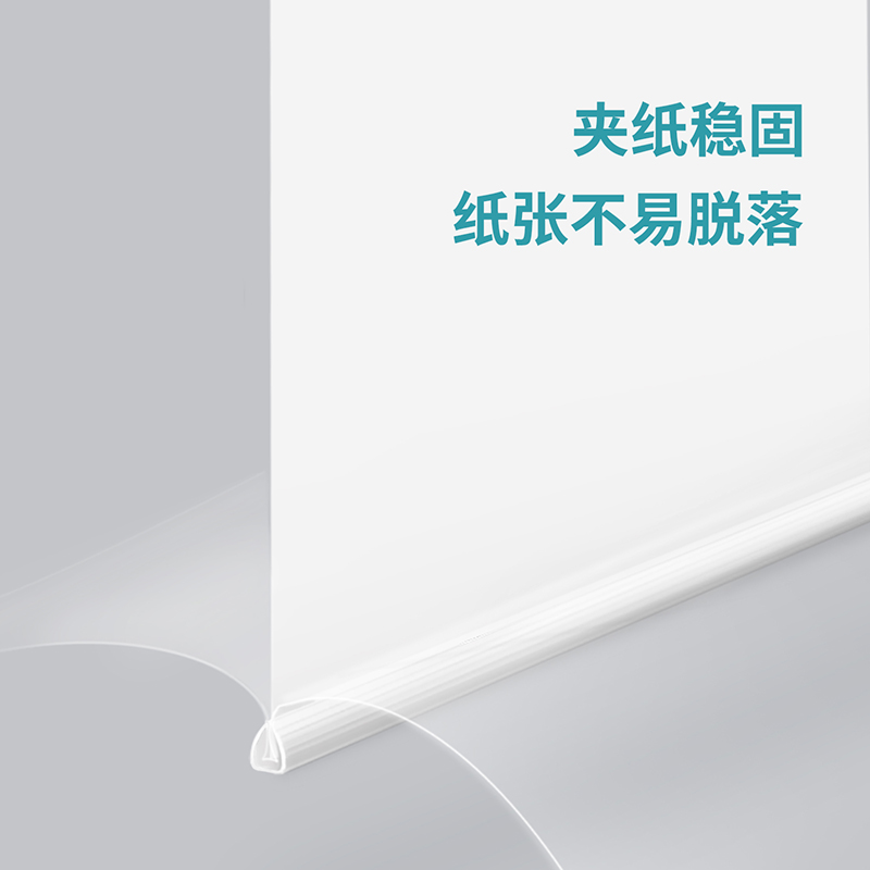 得力5532_14mm三角抽桿夾(白)(5個/包)
