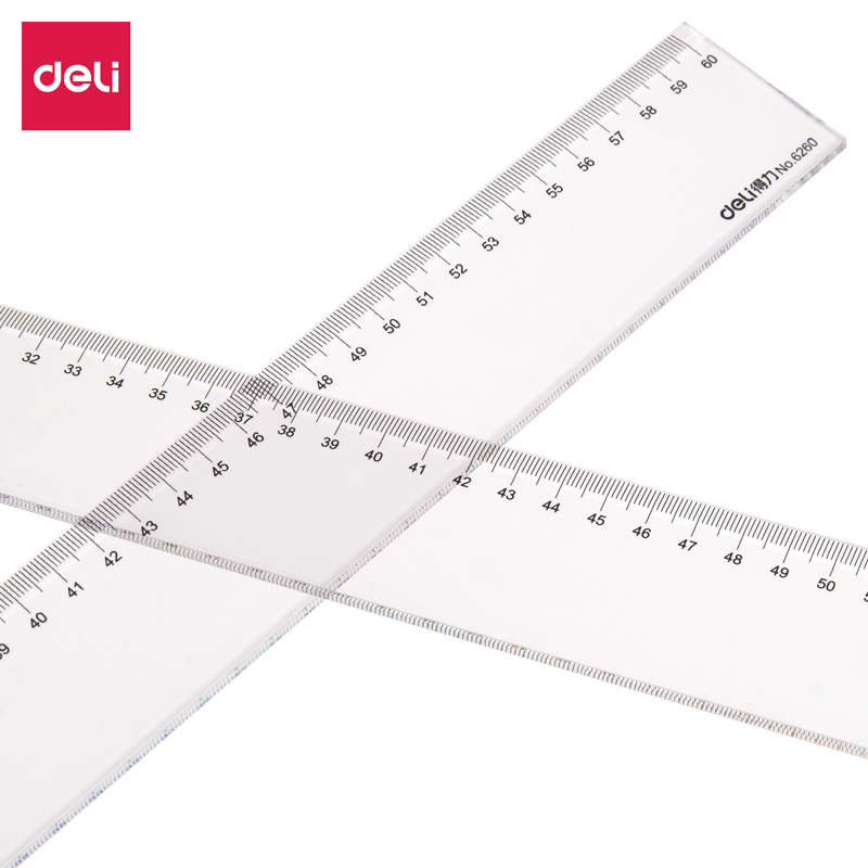 得力6260直尺60cm(只)
