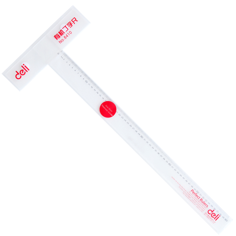 得力8410有機(jī)丁字尺60cm(只)