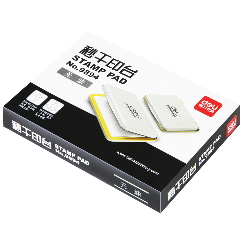 得力9894空白秒干印臺(無色)(只)