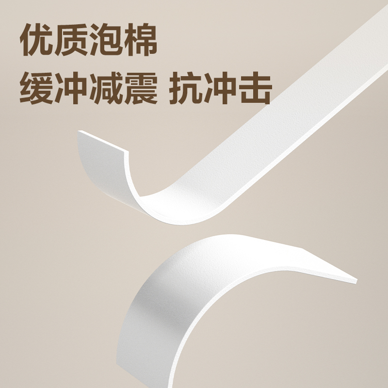 得力30412EVA泡棉雙面膠帶24mm*5y*2.5mm(白)(1卷/袋)
