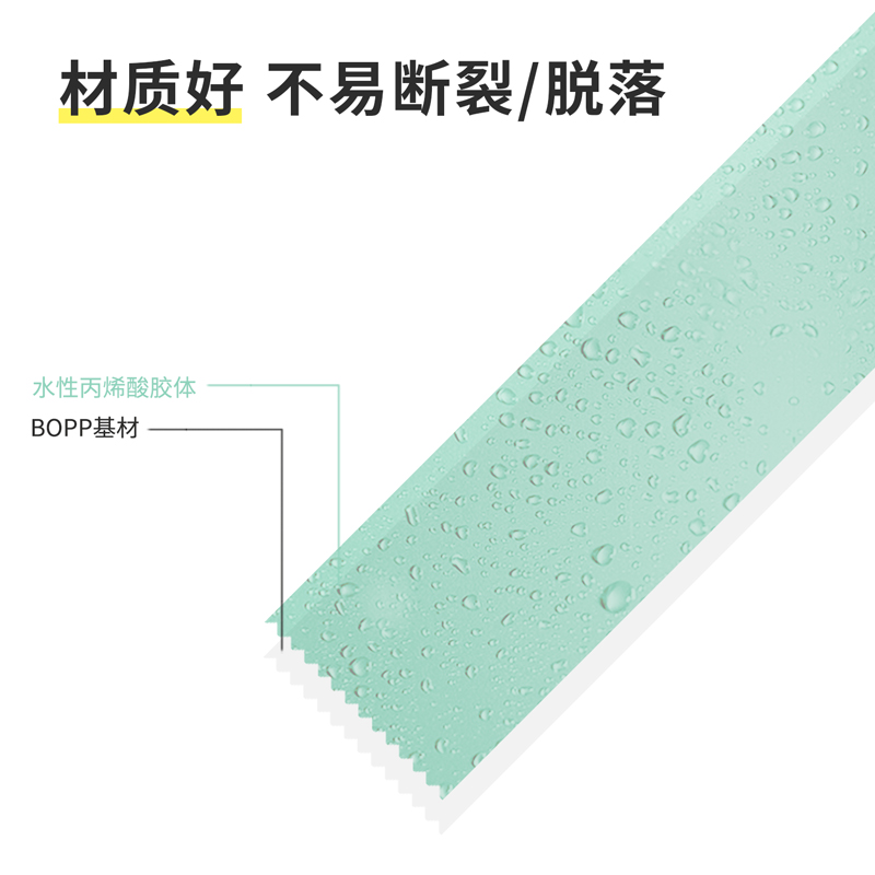 得力品正30931封箱膠帶60mm*60y*45um(6卷/筒)(普透)