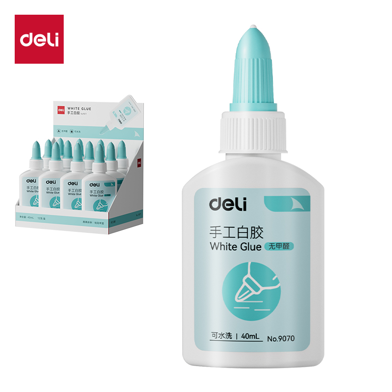 得力9070手工白膠40ml(綠)(瓶)