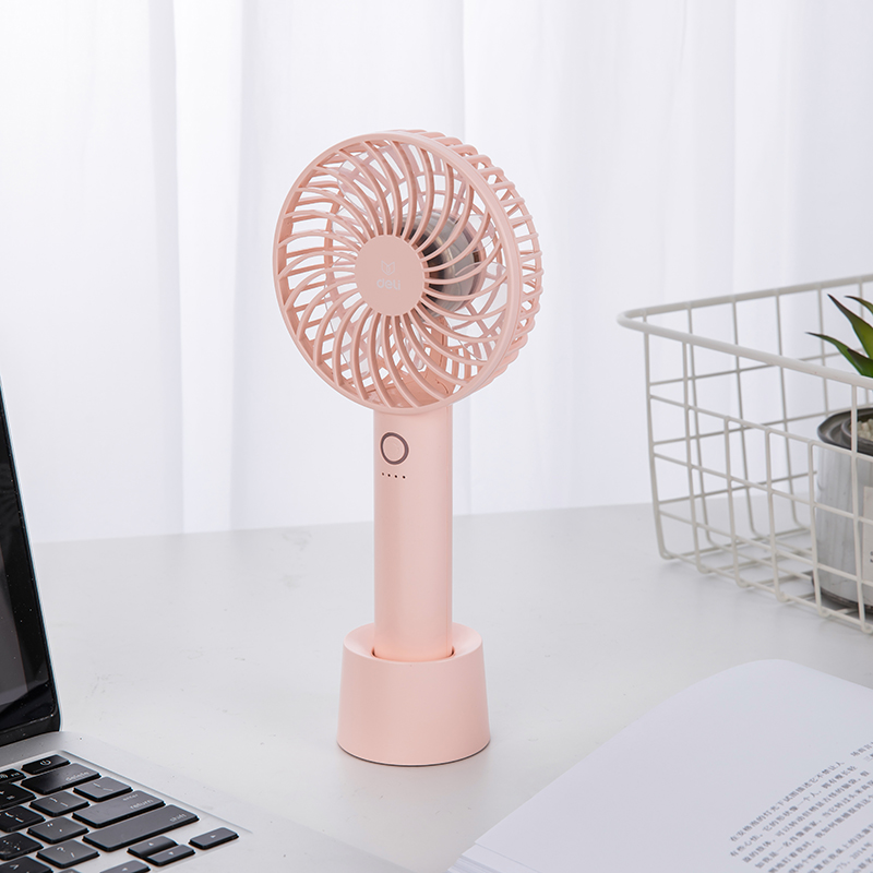 得力85802便攜風扇(粉色)(1只/盒)