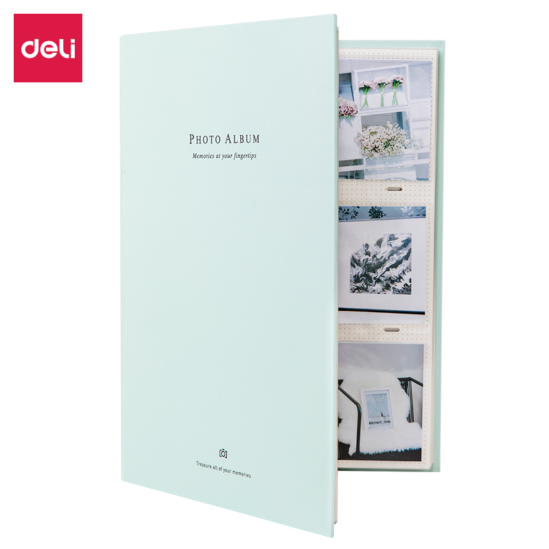 得力65353_紙芯5寸相冊(cè)(綠色)