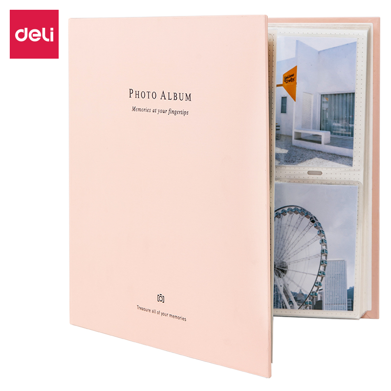 得力65354_紙芯6寸相冊(cè)(紅色)