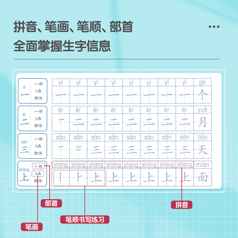 得力75321-1練字帖(一年級上冊)(本)