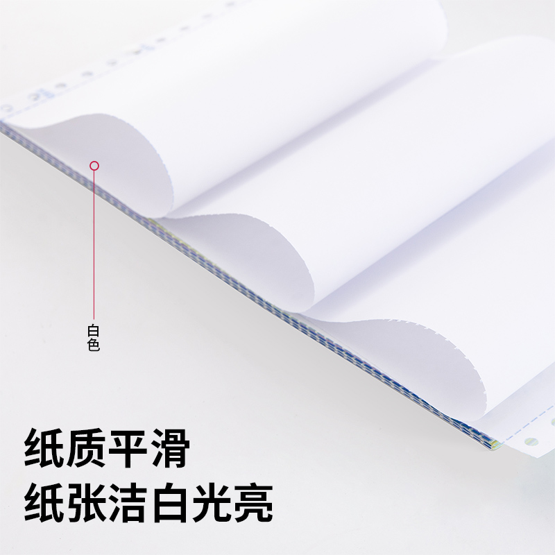 得力愛(ài)琴海A241-5電腦打印紙(S白色撕邊)(1000頁(yè)/盒)