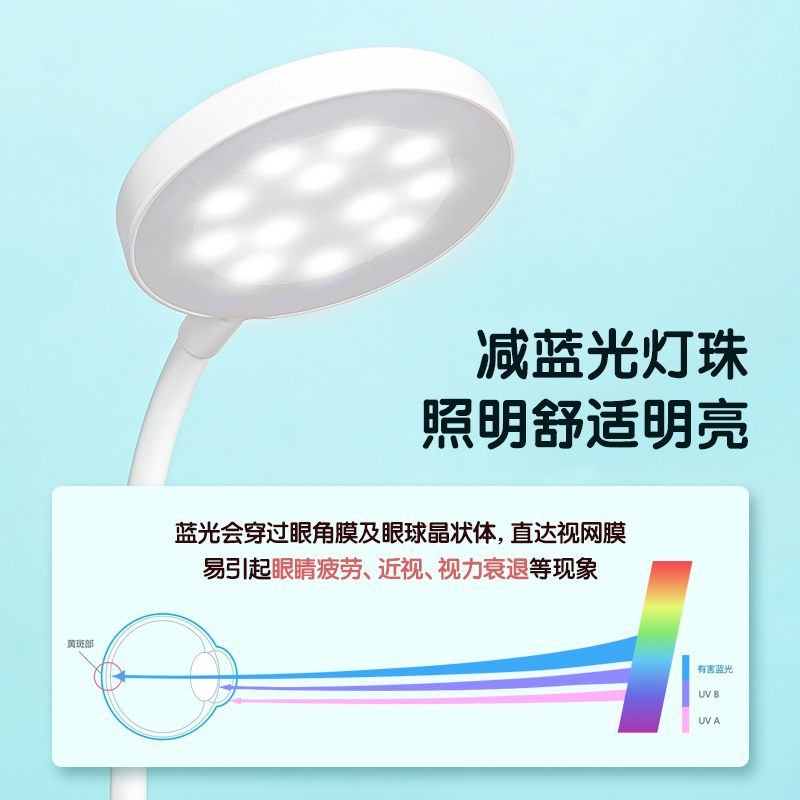 得力4315 LED筆筒臺(tái)燈(直插款)(白色)(臺(tái))