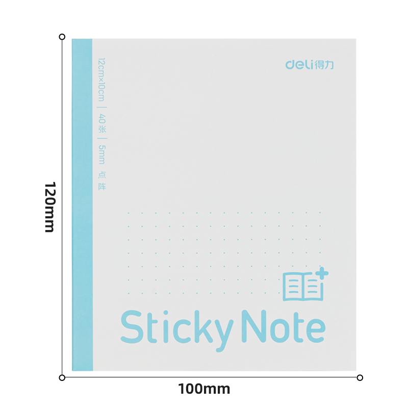 得力BT189擴頁貼記事貼中號 100mm*120mm40張(點陣)(本)