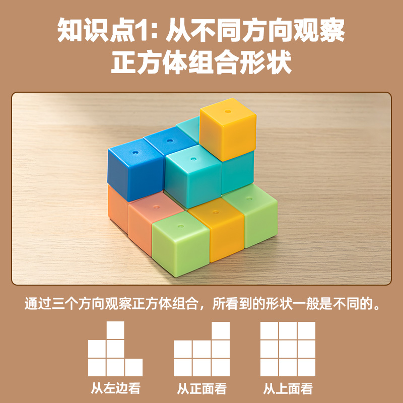 得力YX471學(xué)具磁力正方體(混)(盒)