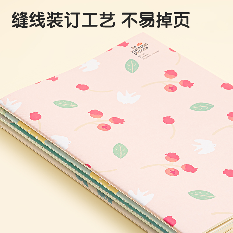 得力FB540插畫師聯(lián)名-縫線本(優(yōu)游歲月2)(本)
