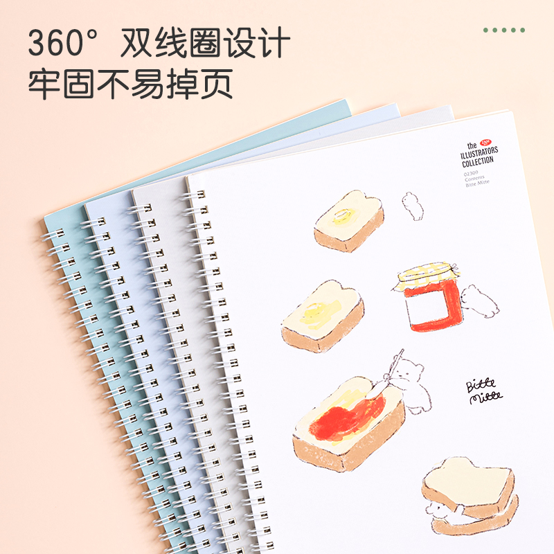 得力LB560插畫師聯(lián)名-螺旋本(動(dòng)物志2)(本)