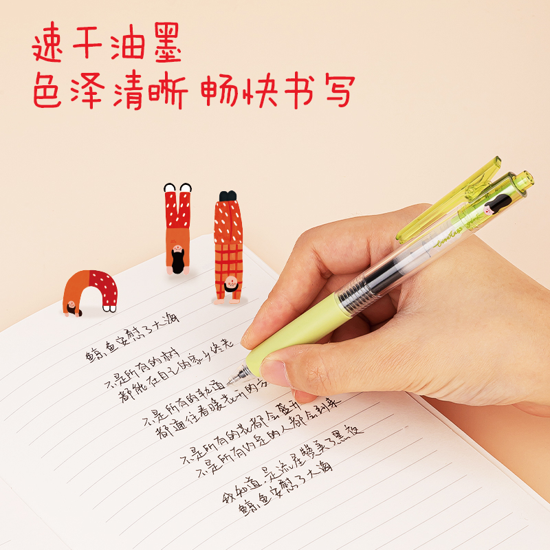 得力SA259速干按動大容量學(xué)生中性筆0.5ST頭(黑)(支)