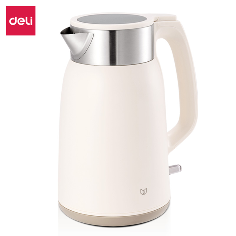 得力LL808-1.8L電熱水壺(米白)(臺)