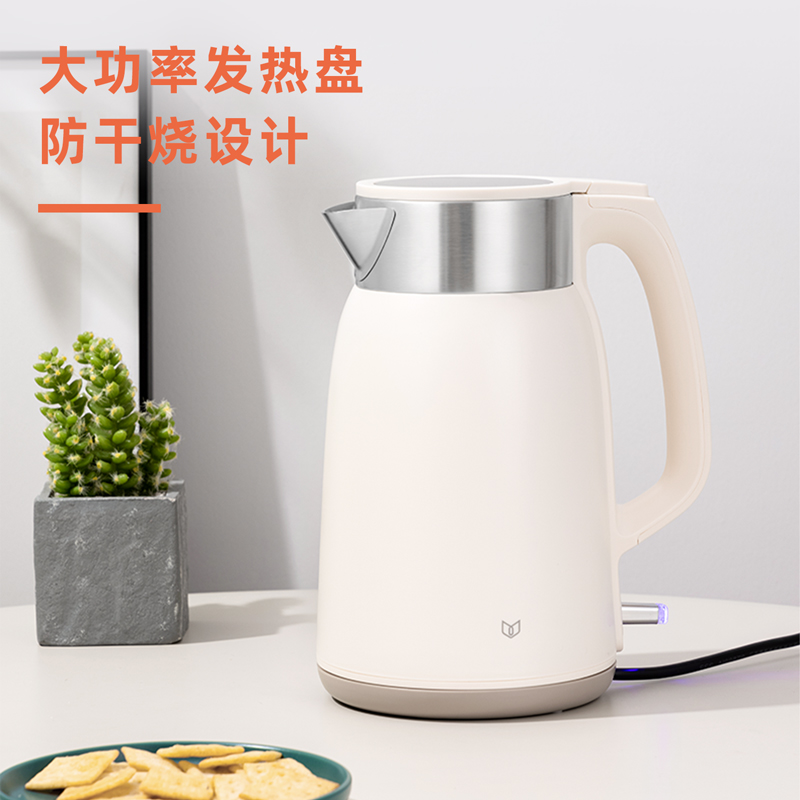 得力LL808-1.8L電熱水壺(米白)(臺)