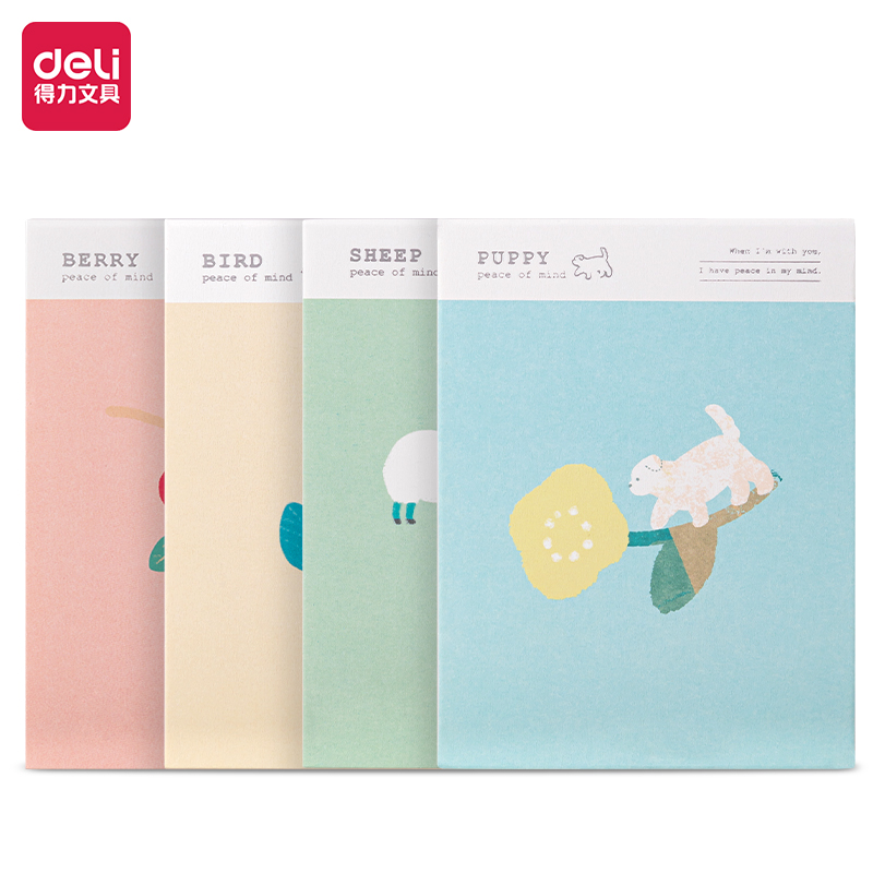 得力BQ118插畫師聯(lián)名-便簽本102mm*75mm100張(優(yōu)游歲月3)(本)