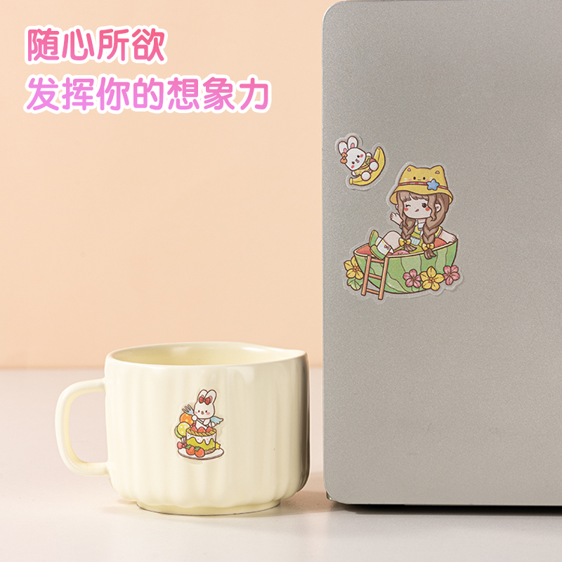 得力BT156卡通貼64*230mm(水果女孩)(個)