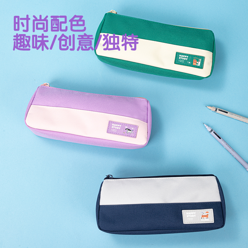 得力67058C嘻游啵啵三角包多用途筆袋（混-嘻游啵啵）（個）