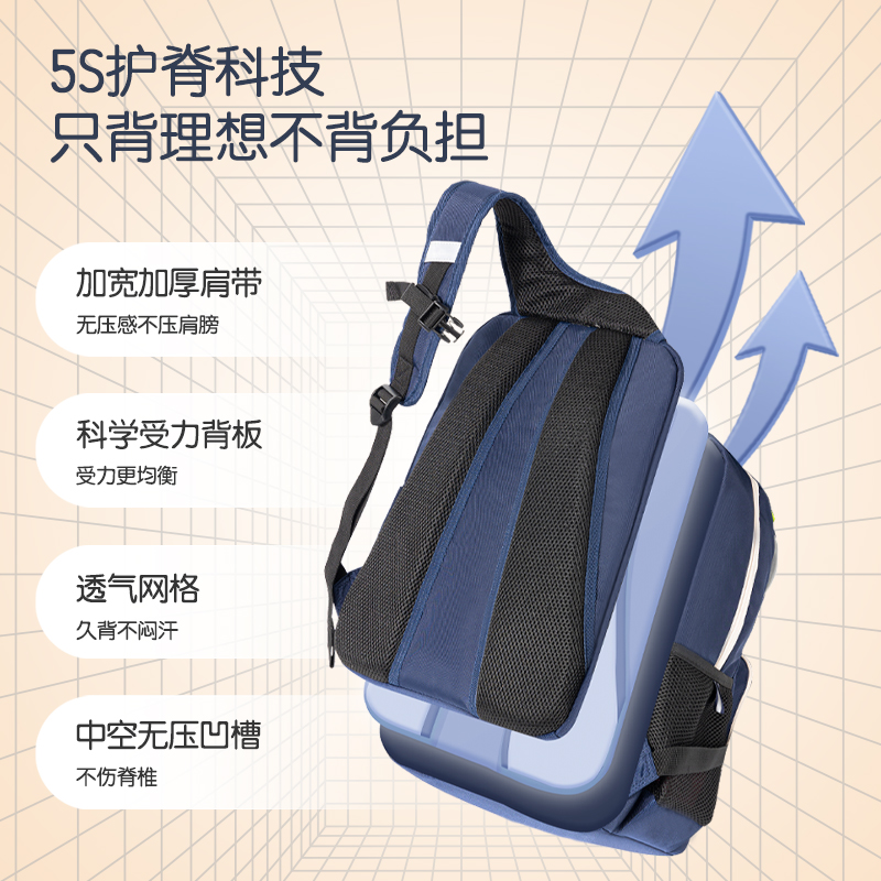 得力BB144微風(fēng)嵐語系列立體造型學(xué)生書包(粉)(個(gè))