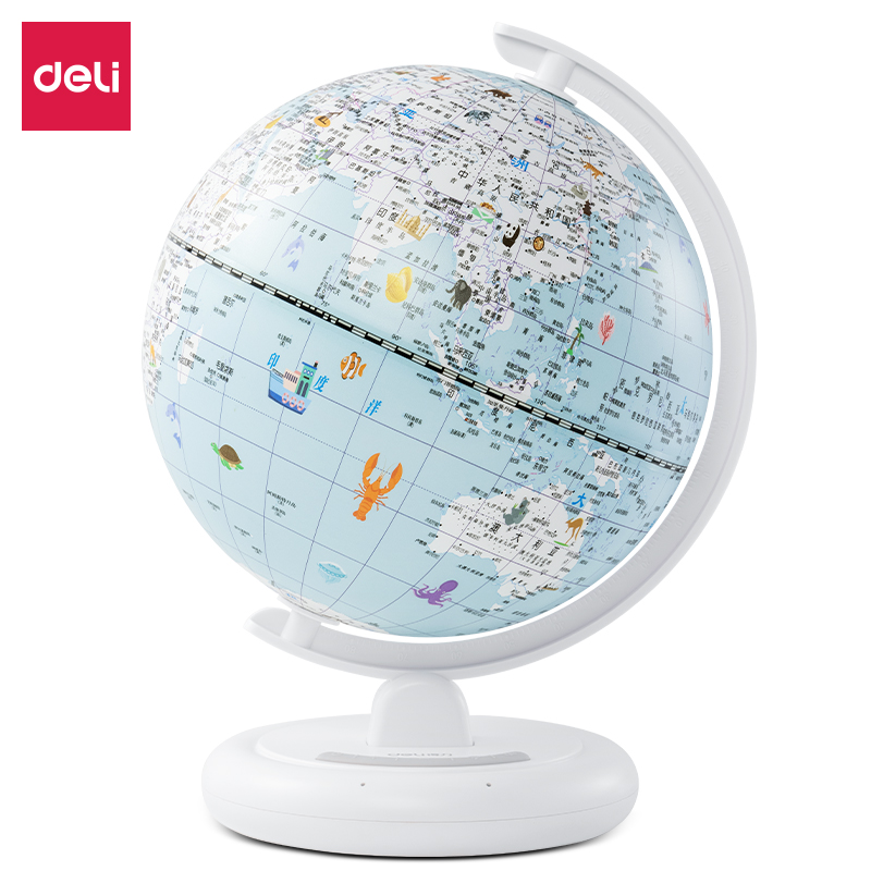 得力LG600Φ20cm智能語音地球儀(藍)(臺)