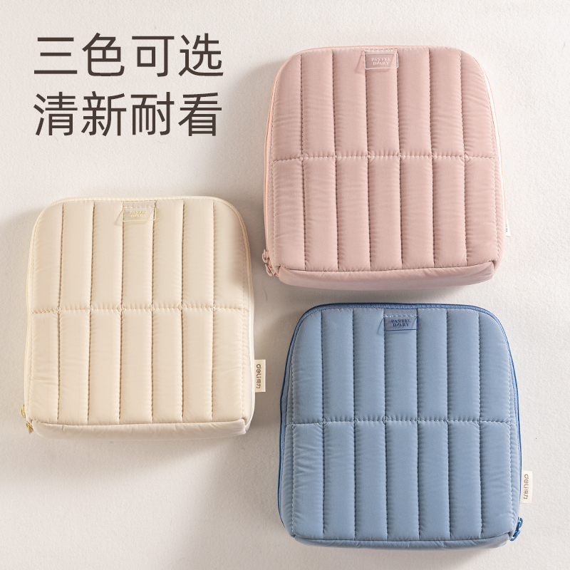 得力BC336淡彩日記翻折站立式多用途筆袋(混-P.DIARY)(個(gè))