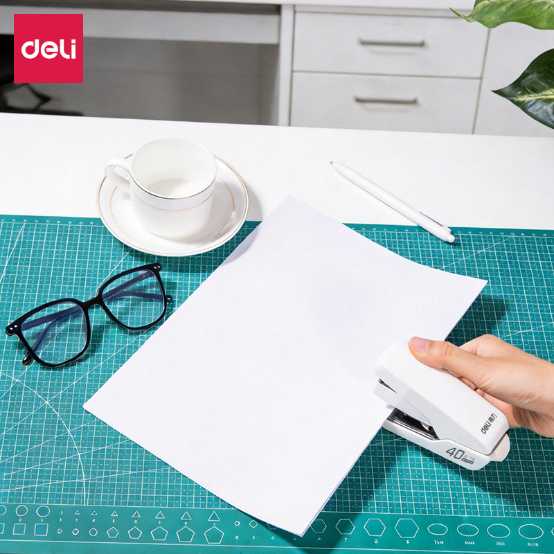 得力0370S省力訂書機(白)(臺)
