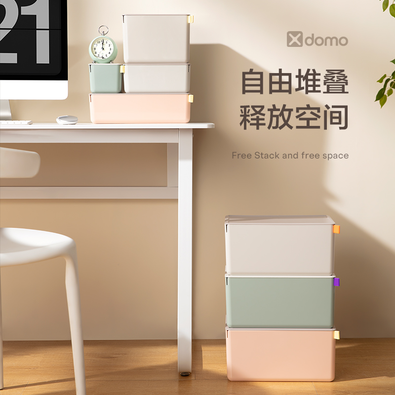 得力XDM11收納盒(淺灰)(盒)