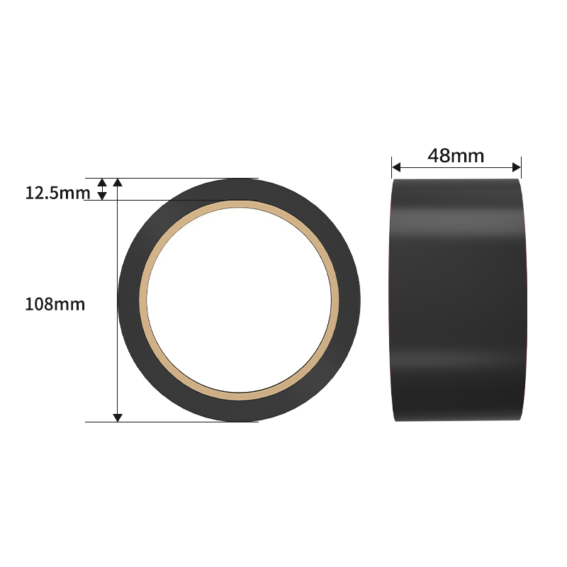 得力JL304警示膠帶48mm*33m*130umPVC(黑色)(卷/熱縮)