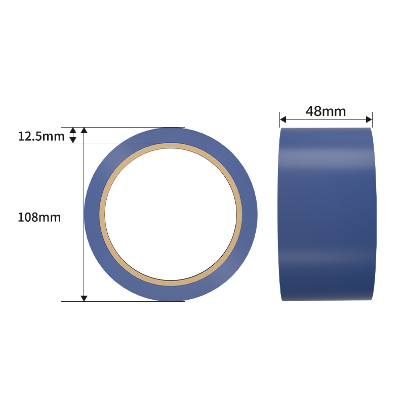 得力JL302警示膠帶48mm*33m*130μmPVC(藍色)(卷/熱縮)