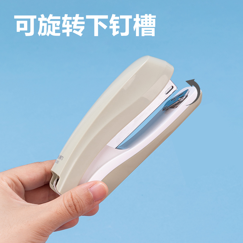 得力0350_12#桌面訂書(shū)機(jī)(淺藍(lán))(盒)