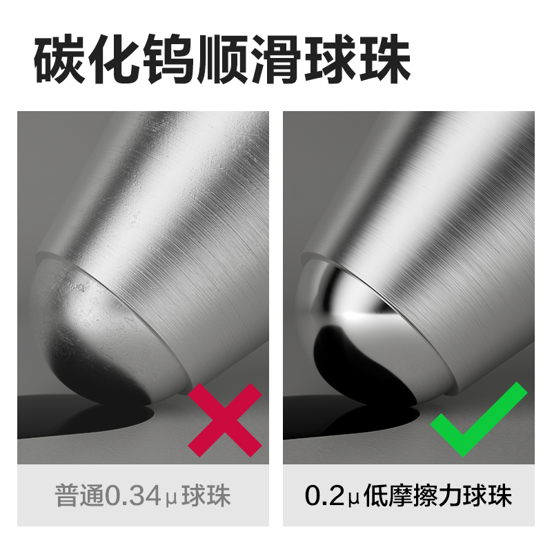 得力S59-05臻順滑按動中性筆0.5mm子彈頭(黑)(支)