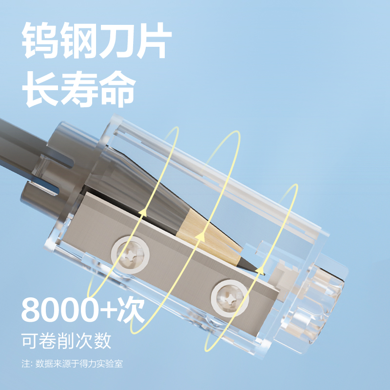得力VA67大口徑電動(dòng)卷筆刀替芯(本色)(個(gè))