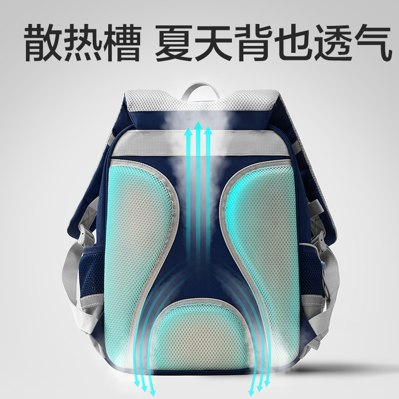 得力BB160大號(hào)拼色高性價(jià)比學(xué)生書包(L-粉)(個(gè))