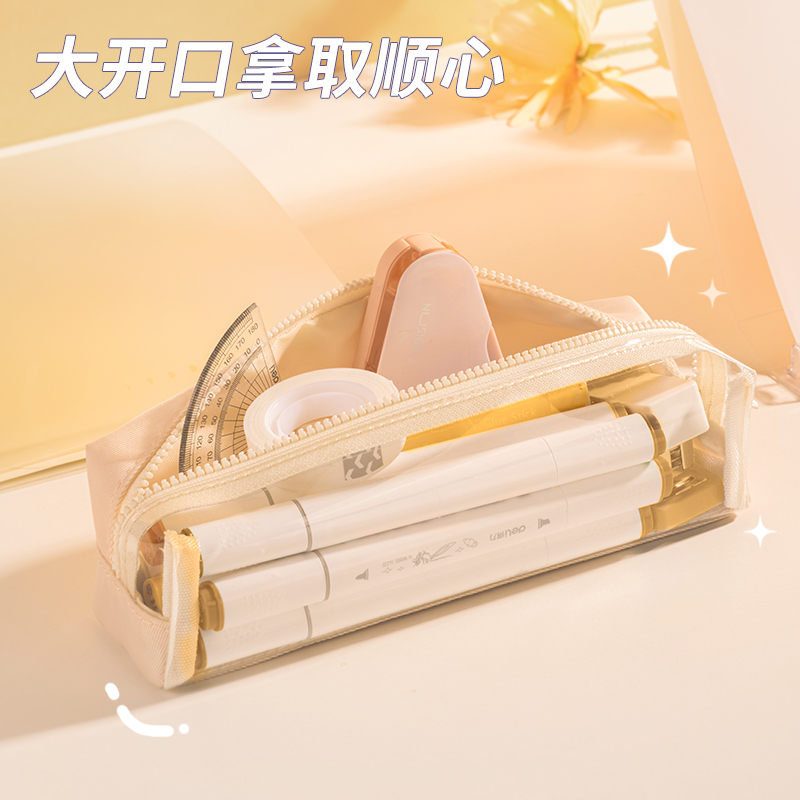 得力66683A少女心博物館小方包多用途筆袋(紫-少女心博物館)(個)