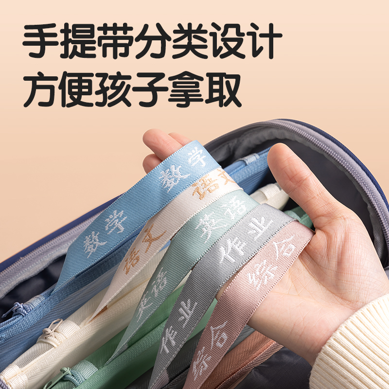 得力PP116A_A4雙層手提網(wǎng)紗拉鏈袋(彩網(wǎng)-語(yǔ)文黃)(個(gè))