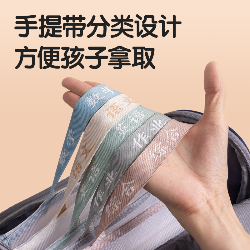 得力PP115_A4單層手提網(wǎng)紗拉鏈袋(白網(wǎng)-語(yǔ)文黃)(個(gè))