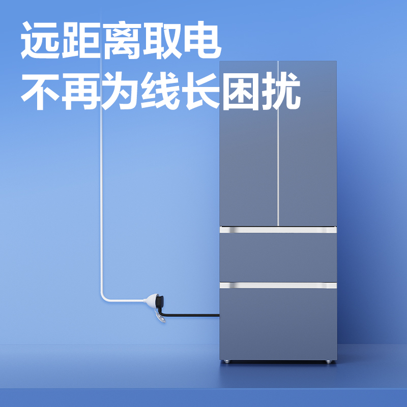 得力LX4201(05)16A大功率插座_1組_4.9米_彩盒裝(白)(個)