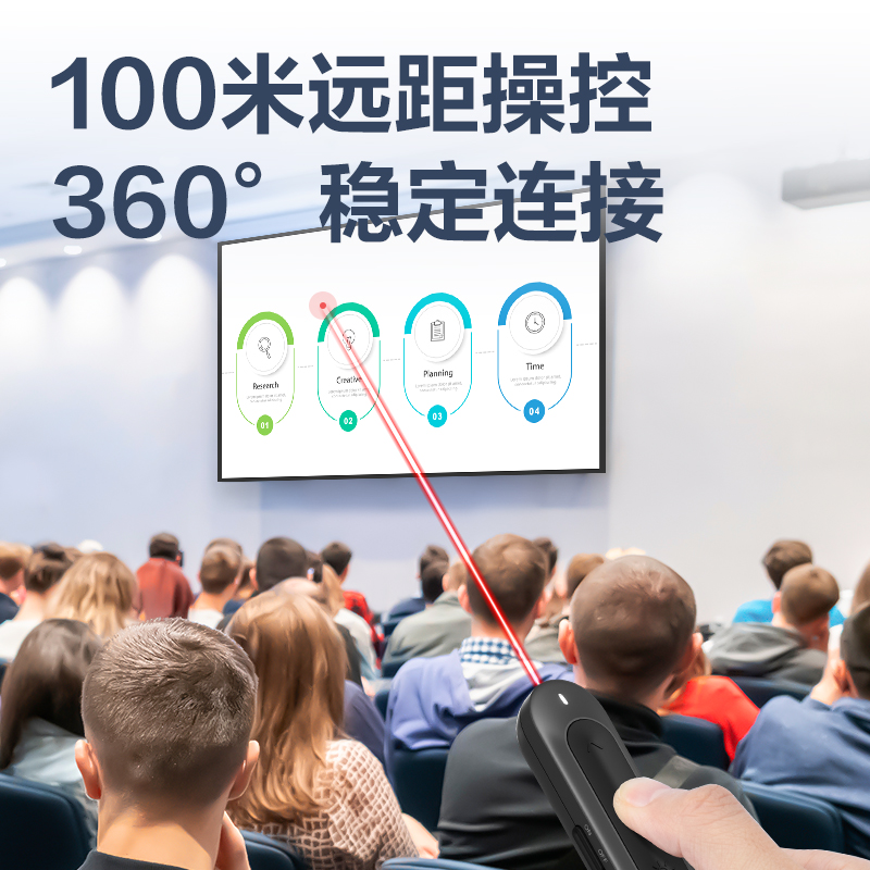 得力MA100U激光翻頁筆(深灰)(支)