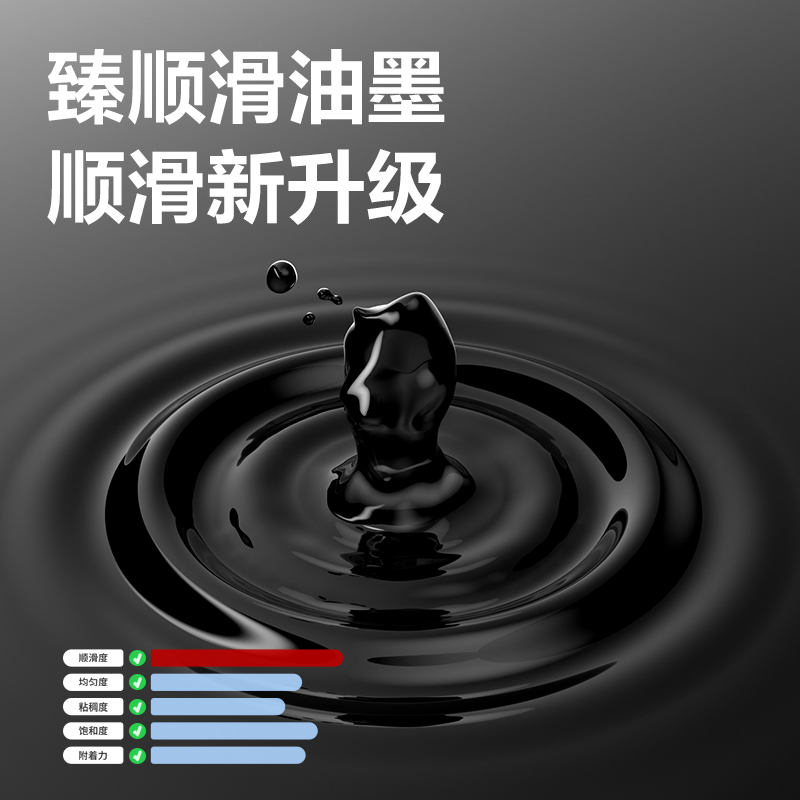 得力A9-05臻順滑金屬按動簽字中性筆0.5mm(結(jié)綠色)(1支/盒)