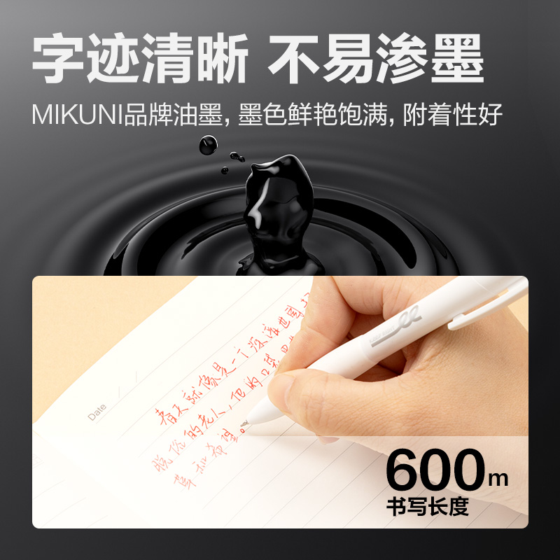 得力SE195糾錯(cuò)秒干中性筆替芯0.5mm按動(dòng)ST頭(紅)(支)