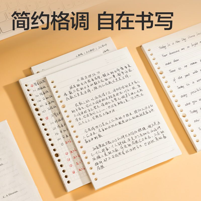 得力NA550-1牛盾活頁芯(方格)(本)