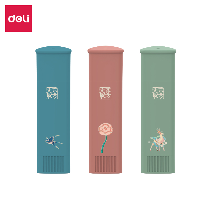 得力DF312東方文彩固體膠(混)8g/卡