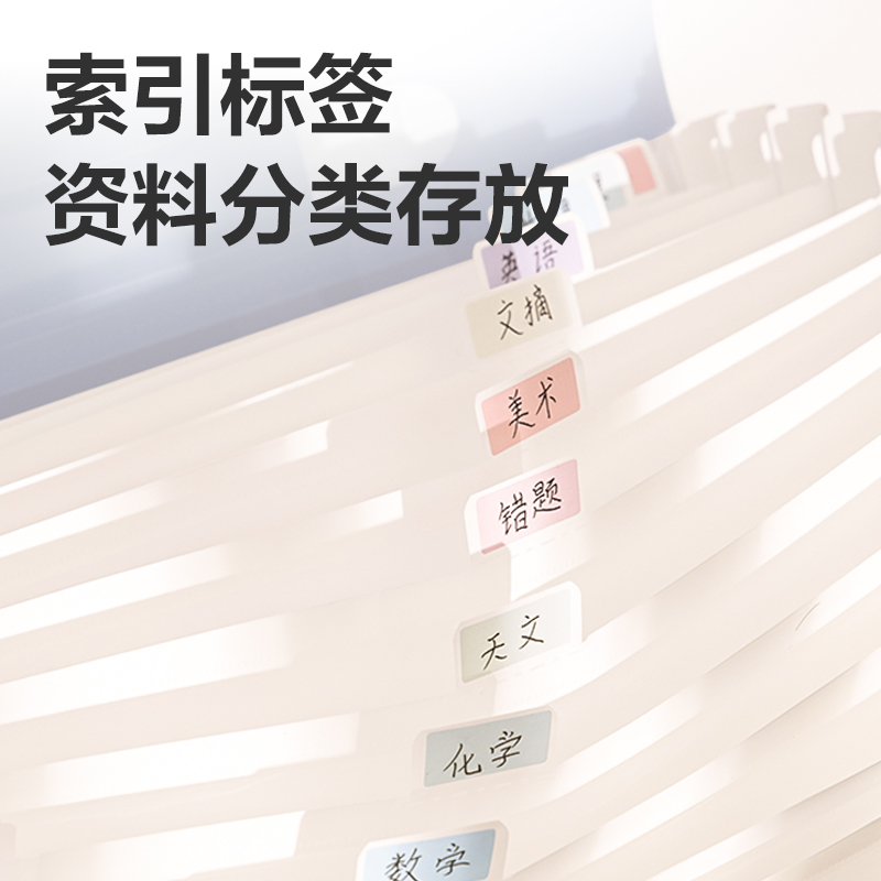 得力PM01線上爆款13格橫式學(xué)生風(fēng)琴包(綠)(個(gè))