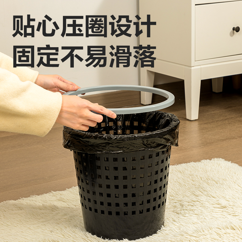得力得心PG306垃圾桶塑膠(黑)(個)