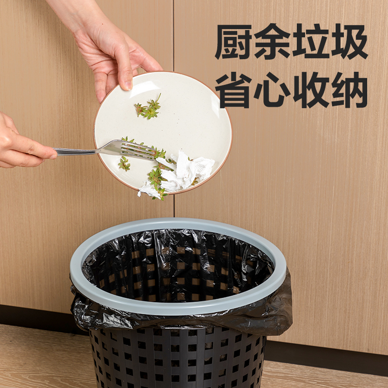 得力得心PG306垃圾桶塑膠(黑)(個)