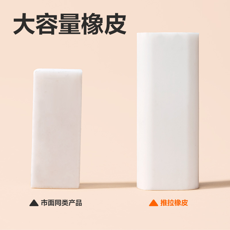得力VP100線下款新造型推推樂橡皮擦(混)(塊)