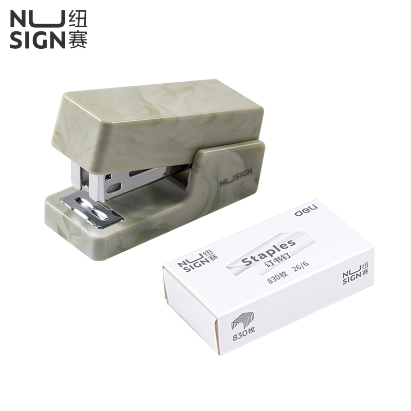紐賽NS083C訂書機(綠色)(1臺訂書機+1盒釘)